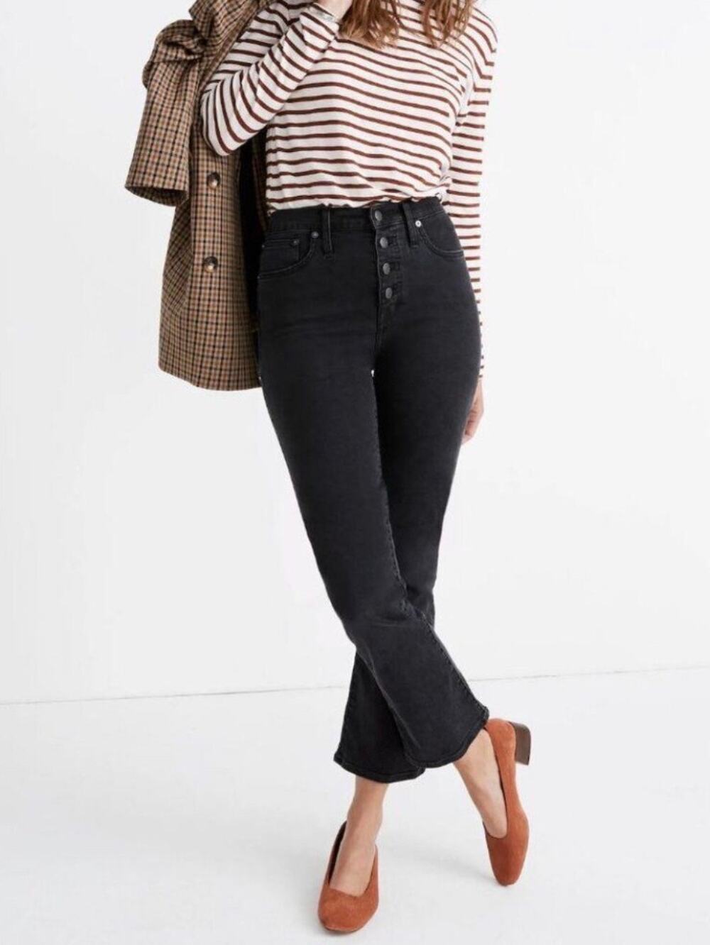 Madewell Cali Demi Boot Front Button Front Button size 24
